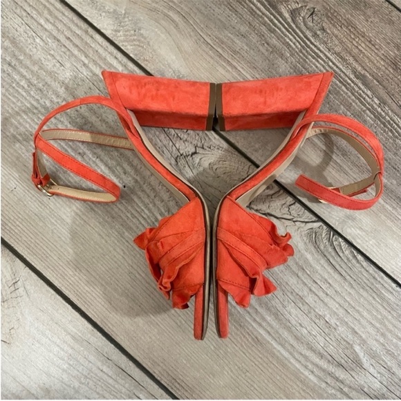 J. Crew Orange Ruffle Sandals - Picture 6 of 10